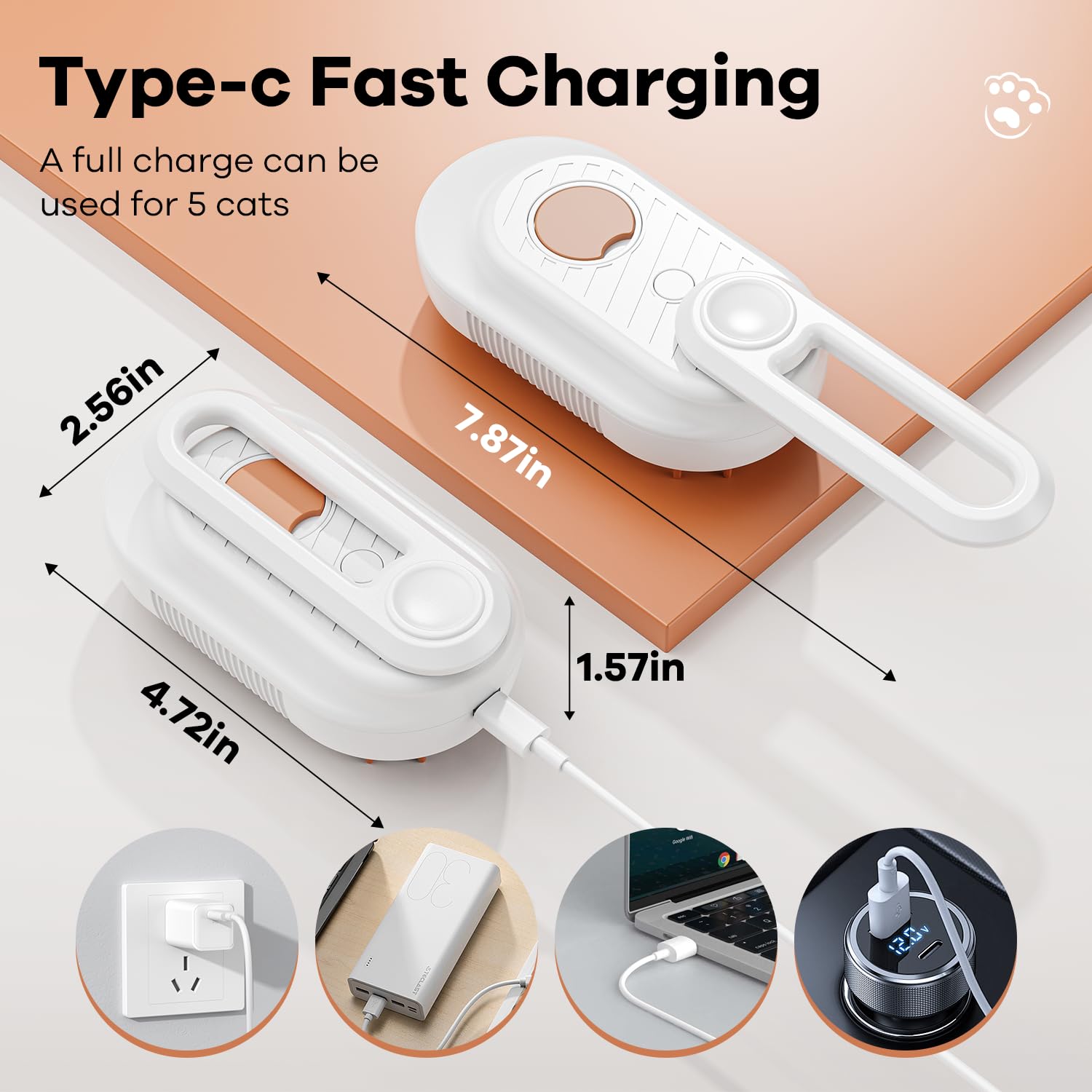 Cat&Dog Steamy Brush for Massage and Pet Grooming 3 in 1