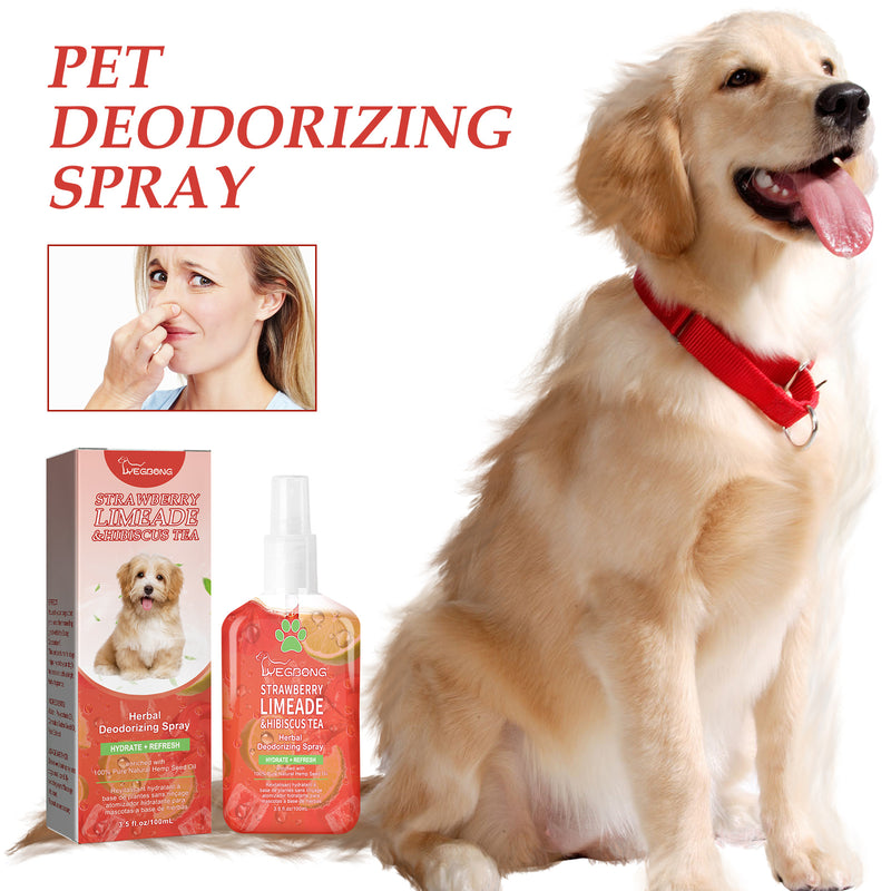 Pet Deodorant Spray, Indoor Cat And Dog Deodorizer Stay Fragrance Refreshing Spray